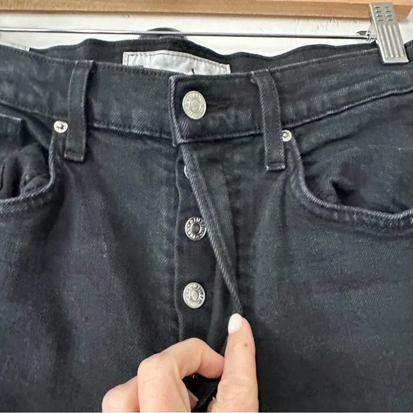 Frank & Eileen Monaghan Mom Jean Italian Vintage Denim 1995 Wash Black Size 29 - Picture 5 of 10